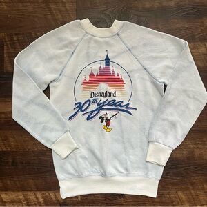 Vintage 1985 Disneyland 30th year anniversary Mickey sweatshirt small tie dye
